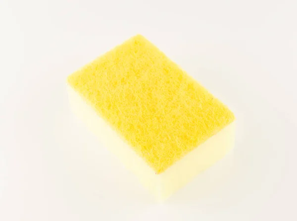 Красочные Губки Пены Изолированные Белом Фоне Мытья Посуды — стоковое фото