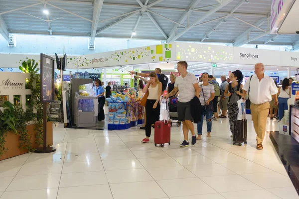 Larnaka Kypr 2019 Mezinárodní Letiště Larnaka Kyperská Hlavní Mezinárodní Brána — Stock fotografie