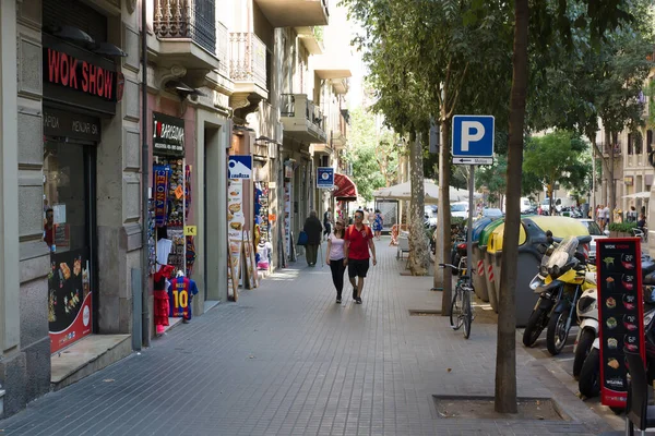 Barcelona Hiszpania Sierpnia 2017 Barcelona Jest Centrum Turystycznym Europy Tysiące — Zdjęcie stockowe