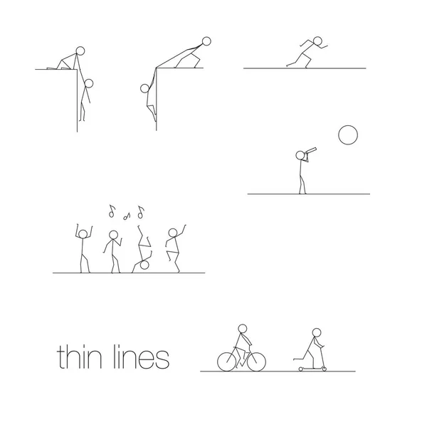 Yaşam durumları ince çizgilerle