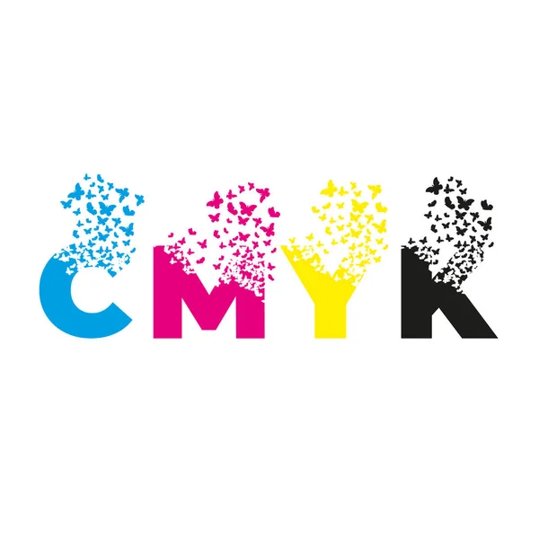 Yıkıcı etkisi olan harfler. Dağılım. Kelebek, güve. Cmyk