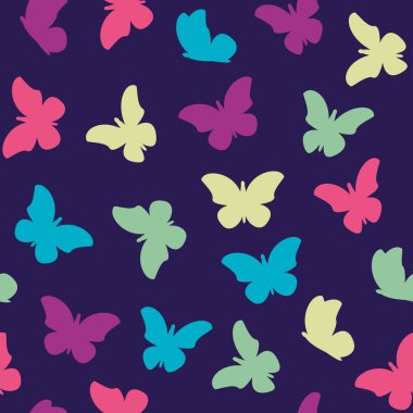 Kelebek ya da güve deseni. Yazdırma tasarımı. Kusursuz arkaplan.