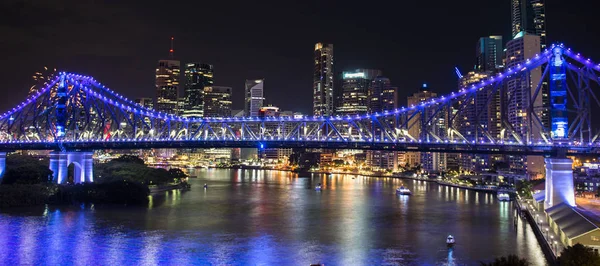 Story Bridge op New Years Eve 2016 in Brisbane — Stockfoto