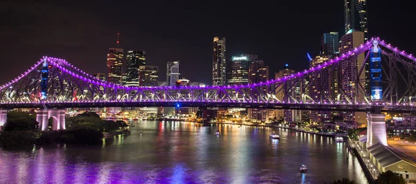 Story Bridge op New Years Eve 2016 in Brisbane — Stockfoto