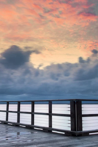 Woody Point Jetty ao pôr do sol — Fotografia de Stock