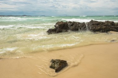 Dalgalar ve plaj Snapper Rock, New South Wales