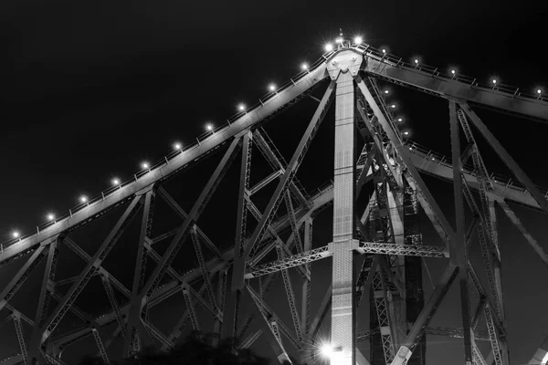 Story Bridge em Brisbane. Preto e branco — Fotografia de Stock