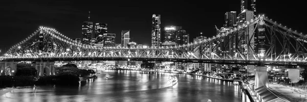 Story Bridge in Brisbane. Zwart-wit — Stockfoto