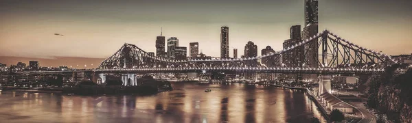 Εικονική ιστορία γέφυρα στο Μπρίσμπαν, Queensland, Αυστραλία. — Φωτογραφία Αρχείου