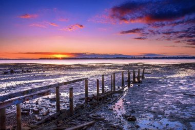Gün batımında Cleveland İskelesi