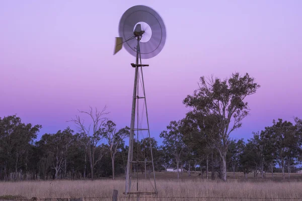 Windmill in a paddock — Stock Photo, Image