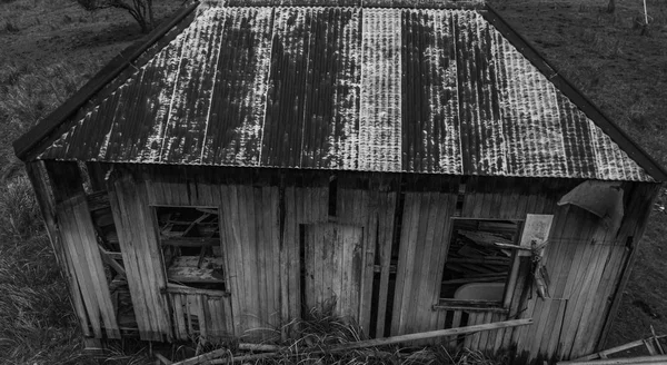 Barracão abandonado da agricultura do outback em Queensland — Fotografia de Stock