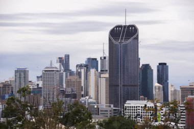 Brisbane, Avustralya - Cumartesi 14 Ekim, 2017: Brisb görünümünü