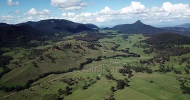 Ariel görünümünü gün boyunca Carrs uyanık Queensland, Avustralya.