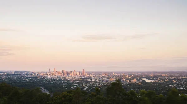 Vue de Brisbane depuis le mont Coot-tha — Photo