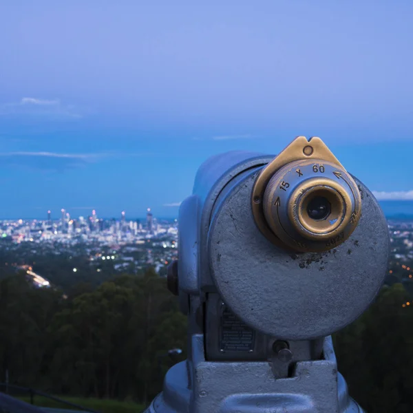 Utsikt över Brisbane från Mount Coot-tha — Stockfoto