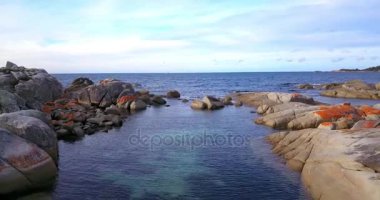 Bay ateş Binalong Bay, Tasmania içinde.