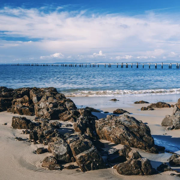 Hermosa playa en Bridport, Tasmania, Australia . — Foto de Stock