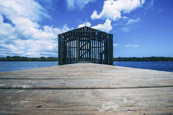 Maroochy River Boat House under dagen. — Stockfoto