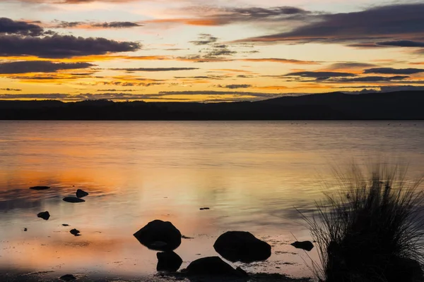 Overwinteringsgebieden lagune in Tasmanië, Australië — Stockfoto