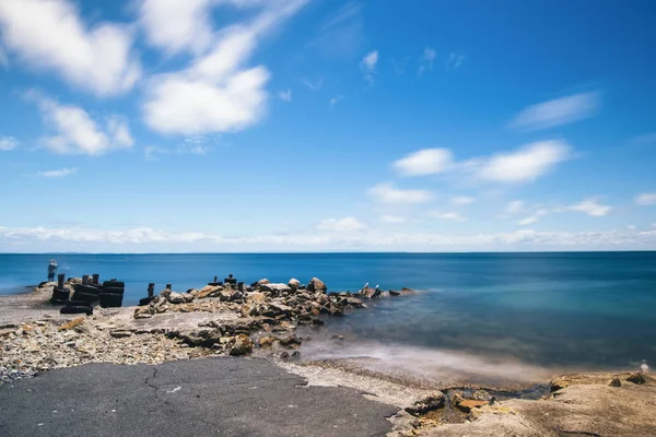 Amity Point beach na wyspie Stradbroke, Queensland, Australia — Zdjęcie stockowe