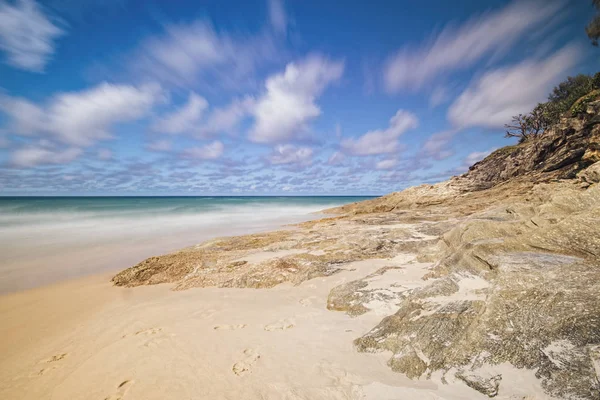 Válec pláž na ostrově Stradbroke, Queensland — Stock fotografie