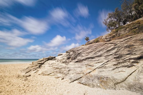 Válec pláž na ostrově Stradbroke, Queensland — Stock fotografie
