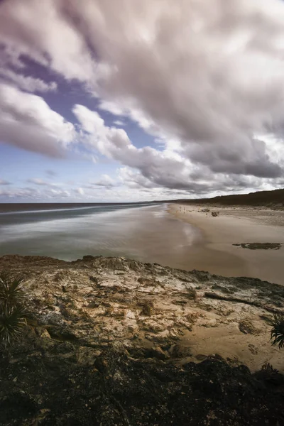 Stradbroke Adası, Queensland ana plaj. — Stok fotoğraf