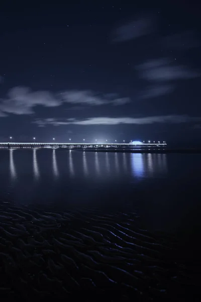 Muelle Shorncliffe por la noche . — Foto de Stock