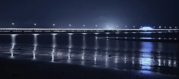 Muelle Shorncliffe por la noche . — Foto de Stock