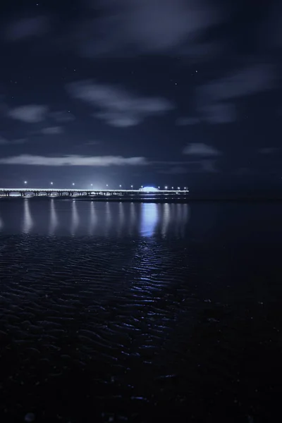 Muelle Shorncliffe por la noche . — Foto de Stock