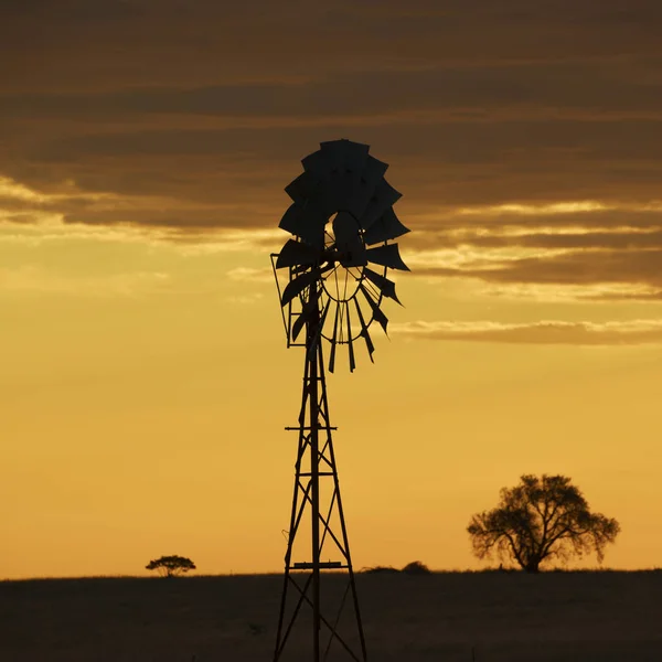 Australische Windmühle auf dem Land — Stockfoto