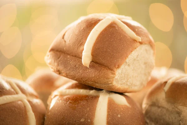 Bollos cruzados calientes — Foto de Stock