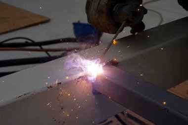 Kaynak çelik yakın çekim