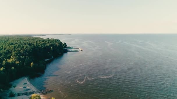 มมองทางอากาศของทะเลท าและท องฟ — วีดีโอสต็อก