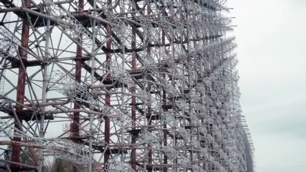 Enorme Sistema Radar Chernobyl Ucraina — Video Stock