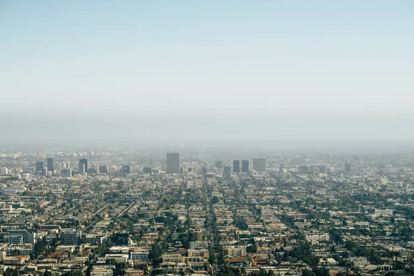 Vista panoramica del centro di Los Angeles e periferia dalla bellissima Gri — Foto Stock