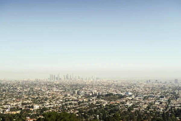 Vista panoramica del centro di Los Angeles e periferia dalla bellissima Gri — Foto Stock