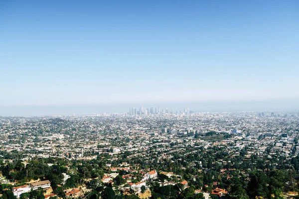 Vista panoramica del centro di Los Angeles e periferia dalla bellissima Gri — Foto Stock