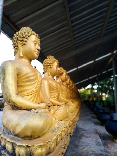 Grande Buddha Oro Thailandia — Foto Stock