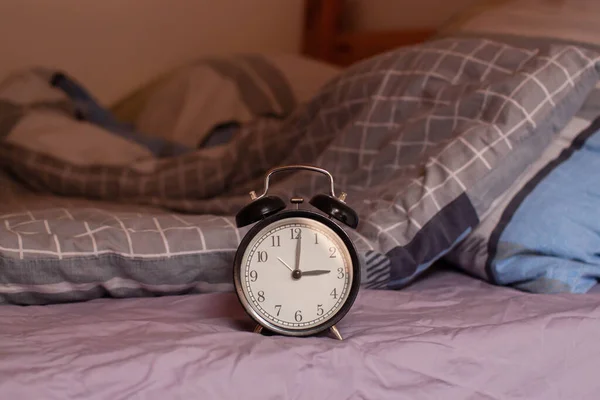 Alarm Clock Retro Style Shot Home — Stock Photo, Image