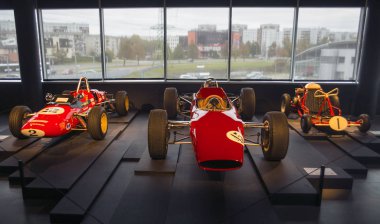 Riga, Letonya - 16 Ekim: Retro araba Riga Motor Müzesi, 16 Ekim 2016 Riga, Letonya