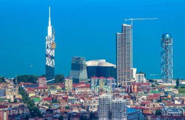 Batum, Georgia-Temmuz 1 2015 panoramik Batum gözlem platformu