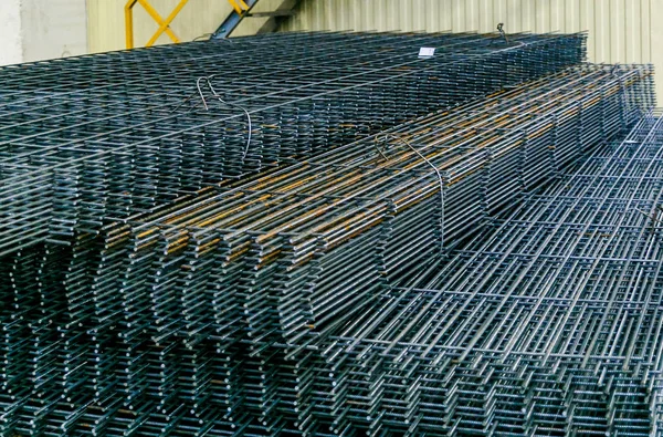 Rolls of aluminum metal fittings steel armature . Heavy industry production. Metal rolling plant