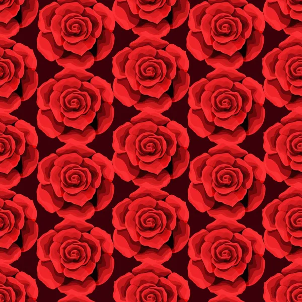 Rózsa virág zökkenőmentes minta háttér textúra. Textil nyomtatására alkalmas — Stock Vector