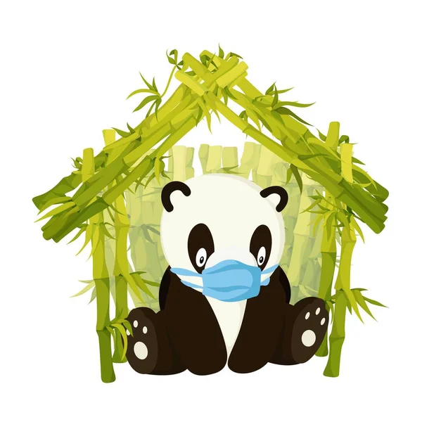 Estilizado panda desenho de corpo inteiro. Ícone de urso panda simples ou  design de logotipo imagem vetorial de archon7th@gmail.com© 332528490