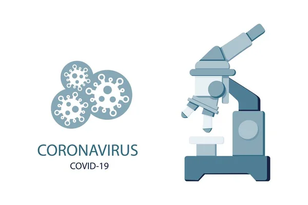 Coronavirus modern plat ontwerp voor presentatie, web of banner — Stockvector