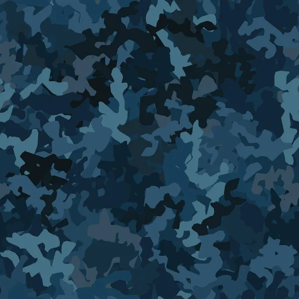 Camouflage patroon achtergrond. Klassieke kleding stijl maskeren camo herhaal print — Stockvector