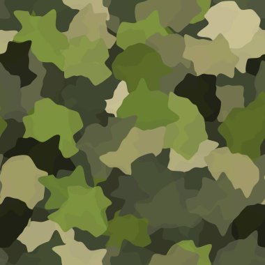 Kamuflaj şablonu. Klasik giyim tarzı kamuflaj tekrarlama baskısı