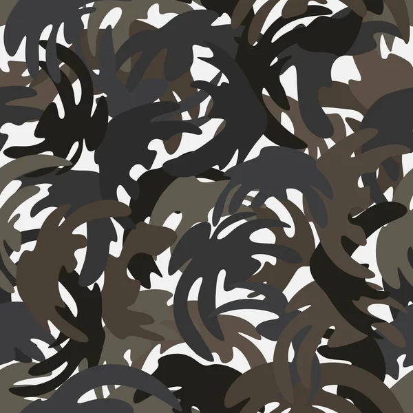 Camouflage texture de motif sans couture. Résumé vecteur militaire camouflage backgound — Image vectorielle